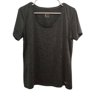 Nike Dri-fit Large Womens T Shirt Gray